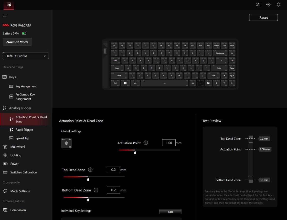 ROG Falcata: The split keyboard rated for 100 million keystrokes