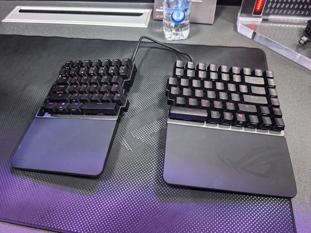 The ROG Falcata is the first split keyboard from Asus