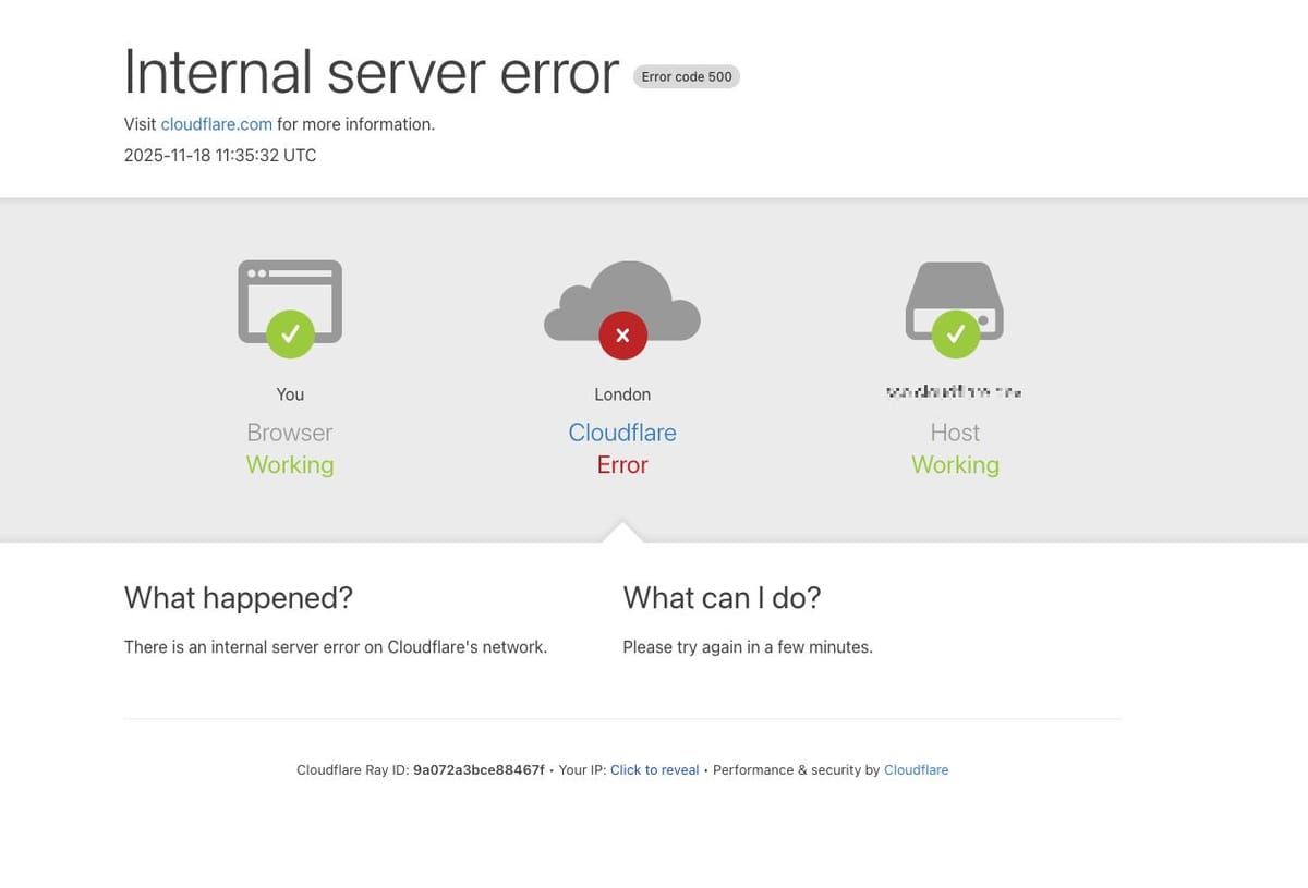 The Cloudflare outage that affected ChatGPT, X, and Spotify