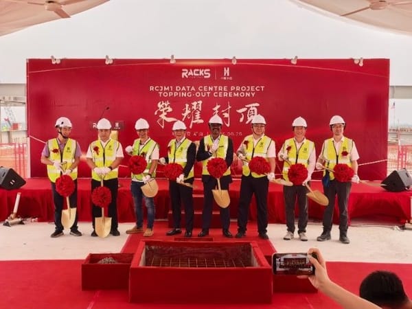 Racks Central tops out its Johor data centre